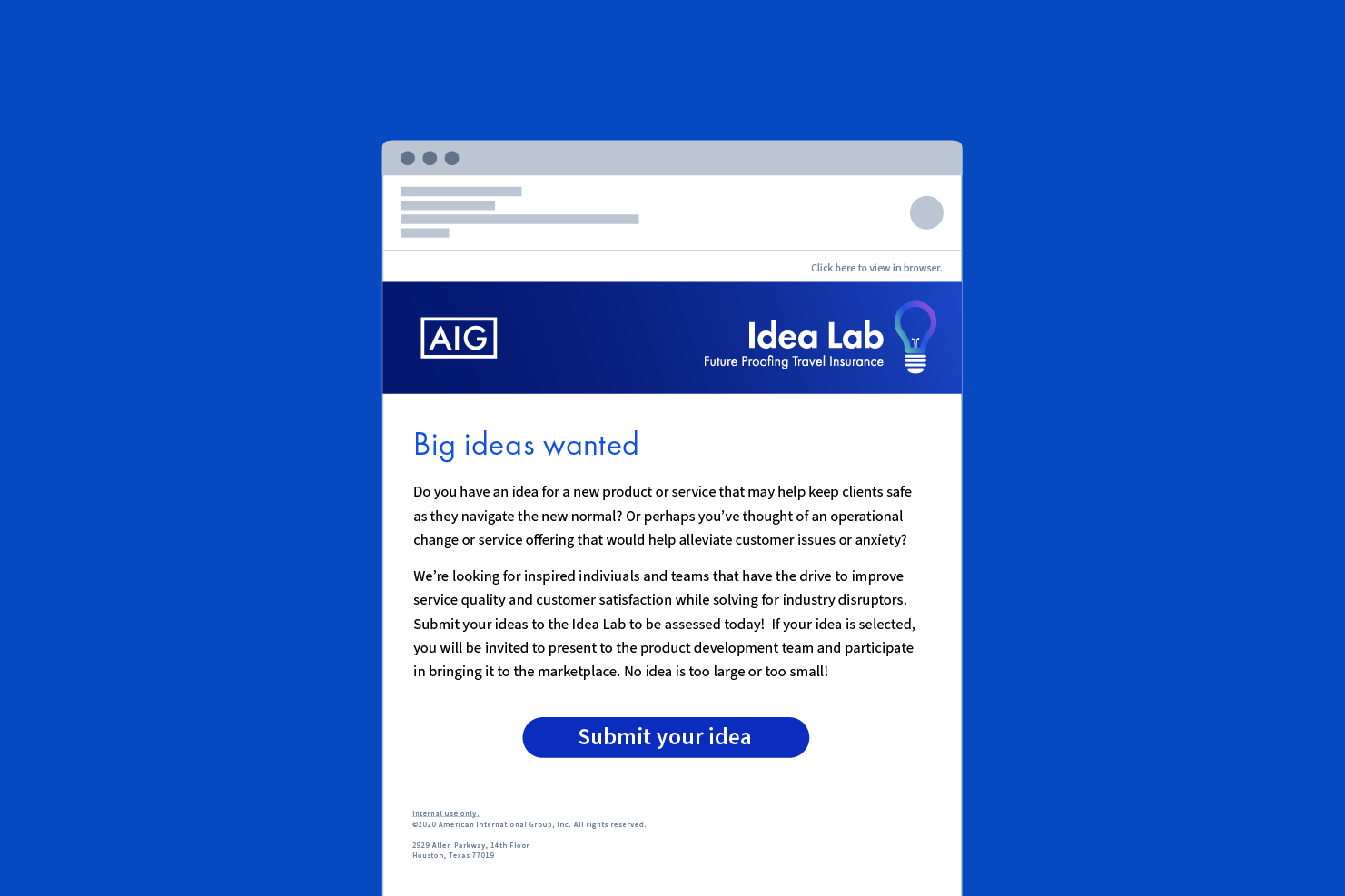 Idea Lab employee email